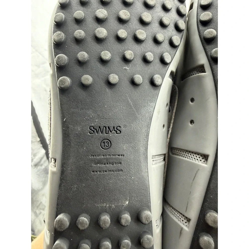 SWIMS woven Braided Lace Loafer Mens 13 Grey Water Resistant driver Boat Shoes